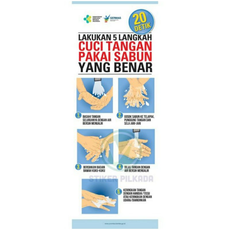 X BANNER LANGKAH MENCUCI TANGAN