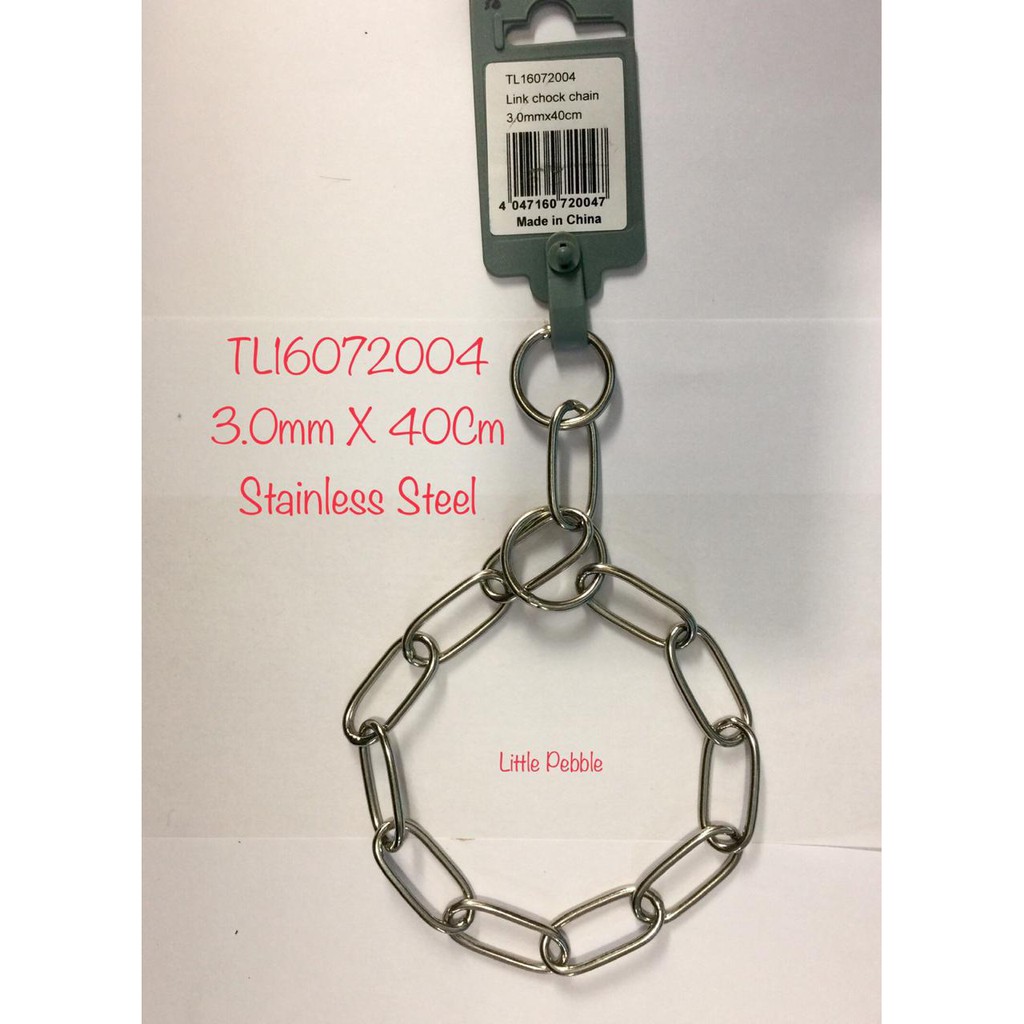 Rantai Leher Stainless Steel Long Link Choke Chain