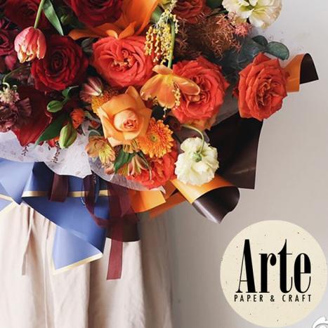 

❂ 20 Lembar Solid Gold Frame Bingkai List Kertas Buket Korea Bunga Flower Wrapping Paper Kado Arte Grosir Jakarta P.XXY-006 ✴