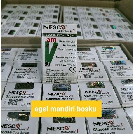 Strip Gula Darah Nesco/Refill Gula Darah Nesco