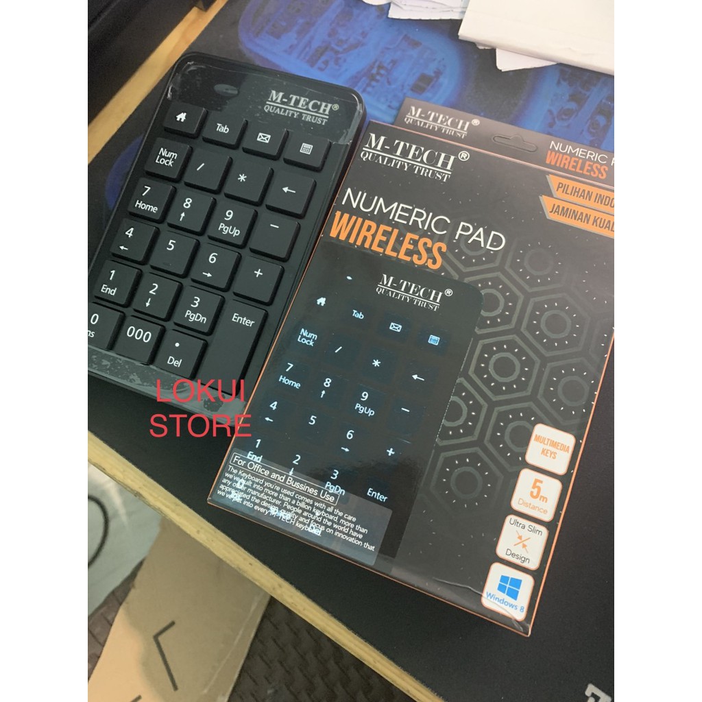 M-Tech Keyboard Numeric Wireless USB 2.4GHz