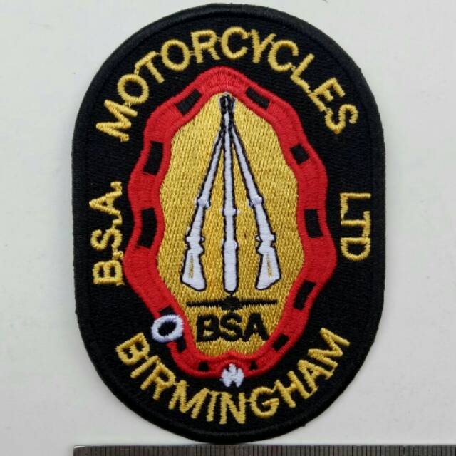 Vintage Motorcycle BSA BIRMINGHAM Patch Jacket Kaos T-Shirt