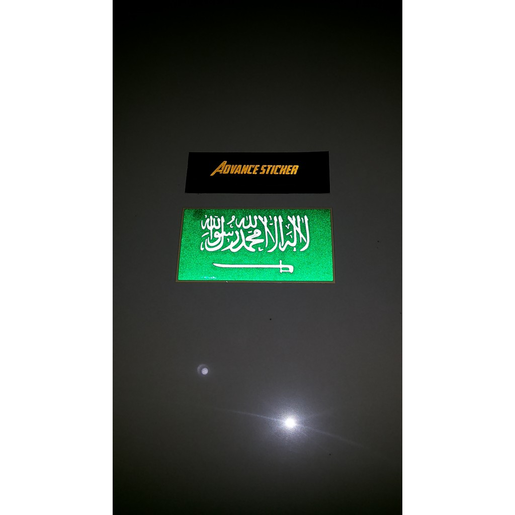 

(stiker) sticker bendera arab saudi