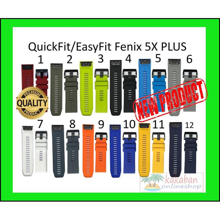 Fenix 5X Plus Strap Band Garmin Quickfit 26Mm