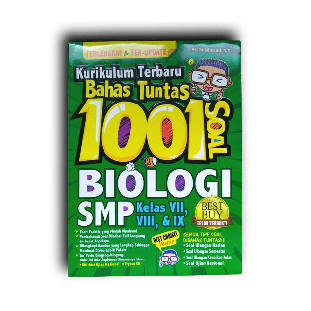 Kurikulum Terbaru Bahas Tuntas 1001 Soal Biologi Smp Kelas Vii Viii Ix Shopee Indonesia