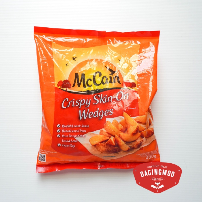 

Mc Cain Crispy Skin On Wedges 400gr / Kentang McCain Wedges Premium