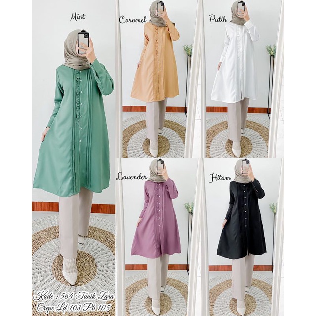 Tunik Zara Crepe Ribyka 564