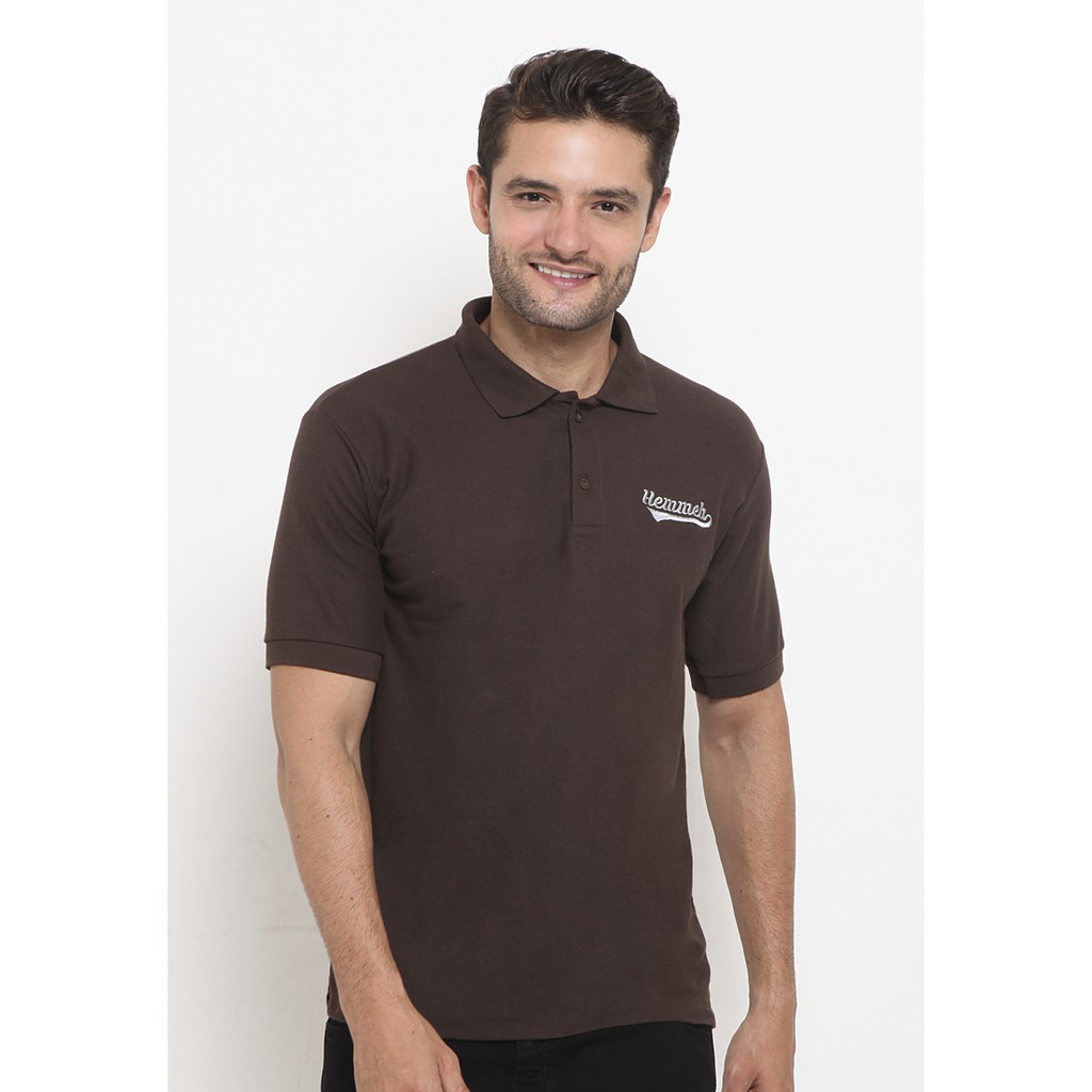 HEMMEH Polo Shirt Coklat Polos