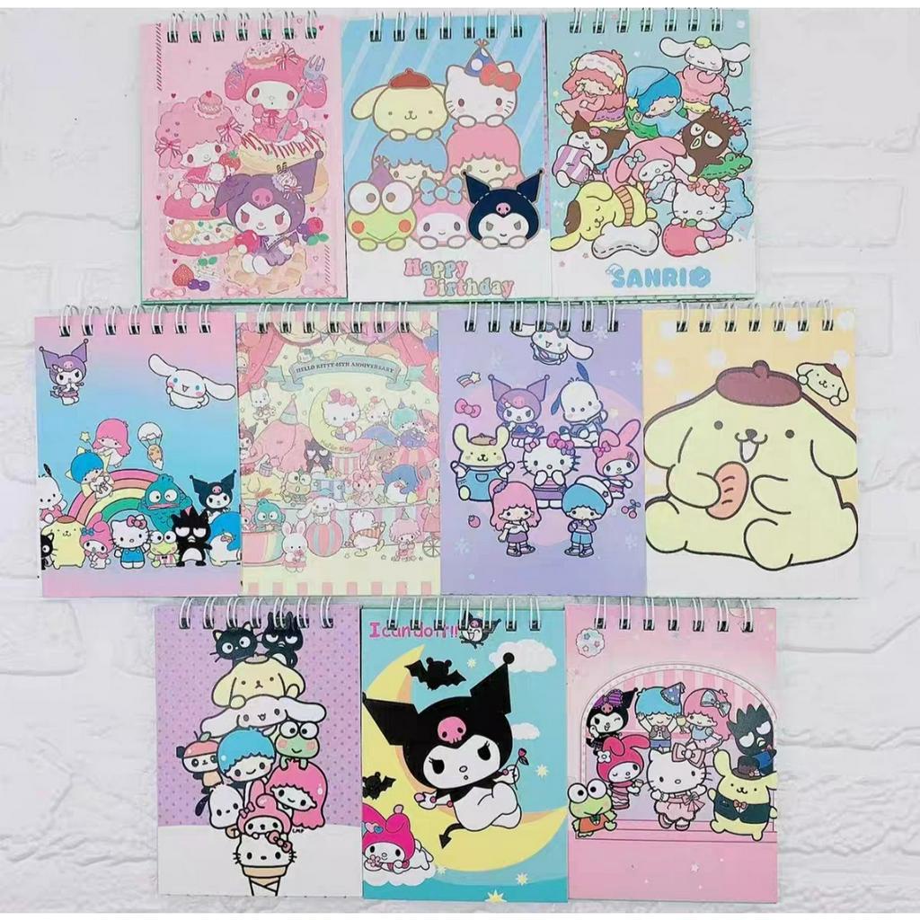 

Mini Spiral Notepad Notes Memo Cute Sanryo Zanrio/ Buku Tulis Catatan Lucu (Twin Star, Cinnamoroll, Melody, Kuromi, Pompompurin)