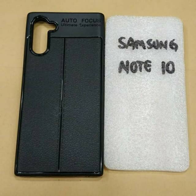 auto focus SAMSUNG NOTE 10 silikon karet hitam soft case NOTE 10 mantul murah meriah