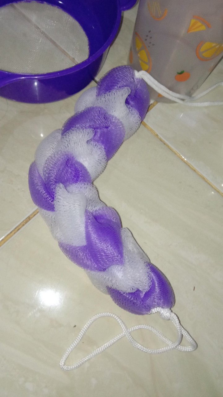 Busa Gosok Punggung / Busa Spons Mandi Model Panjang Kepang Bath Foam