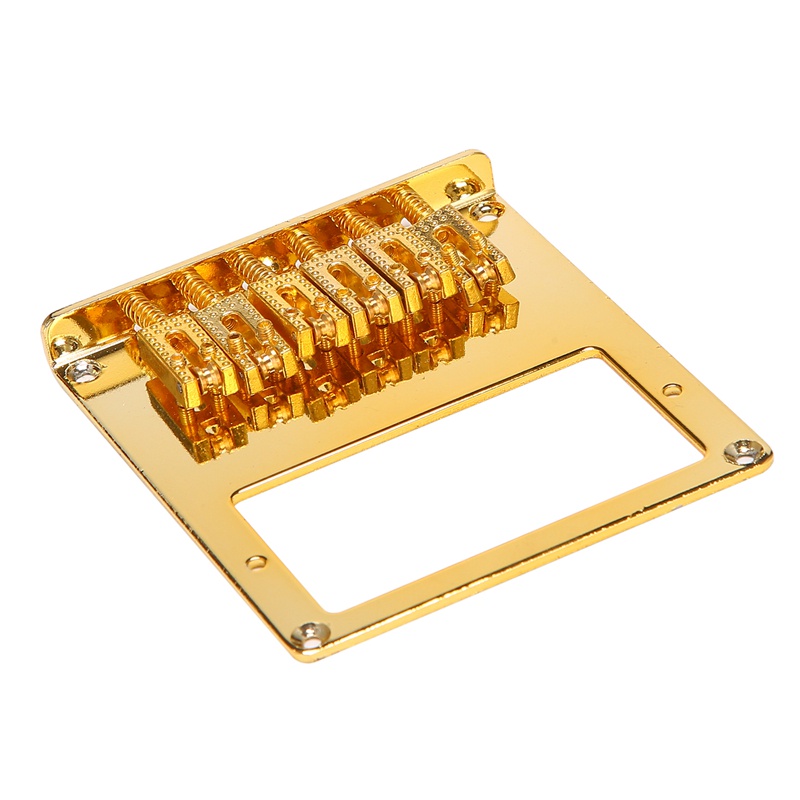 Bridge Humbucker 6 Senar 6 Roller Saddle Warna Emas Untuk Gitar Telecaster
