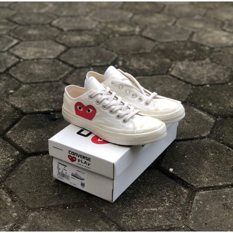 SEPATU CONVERS3E CDag PLAY OX OFF WHAITE PREMIUM QUALITY