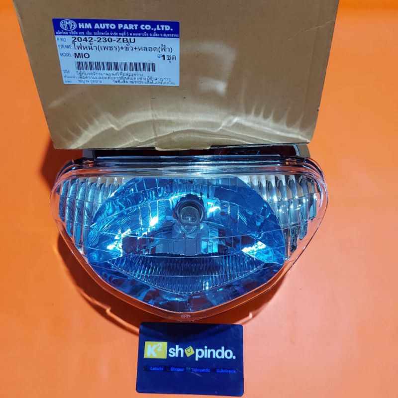 Reflektor Mio Sporty HMA Thailand Rumah Lampu Mio Sporty Smoke Blue
