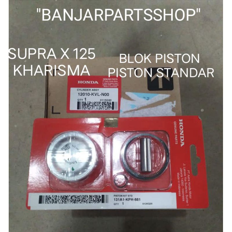 BLOK PISTON SET PISTON SUPRA X 125 KHARISMA CYLINDER COMP SUPRA X 125 SET PISTON ORIGINAL