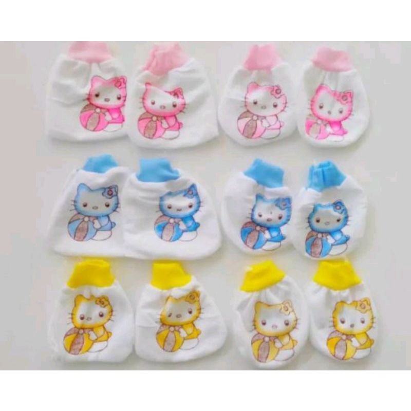 Set Sarung Tangan &amp; Kaki Bayi Murah 12 pcs