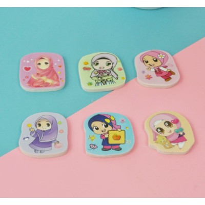 

PENGHAPUS PENSIL KARAKTER HIJAB / MUSLIM GIRL / PEREMPUAN HIJAB / ERASER STIP / SETIP HAPUSAN