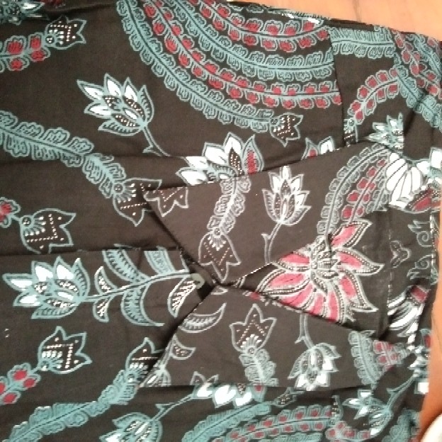 Kemeja Hem Batik Pria Jumbo 4l-5l Lengan Panjang Atasan Baju Batik Pria Big Size Ukuran Besar Grd-ht