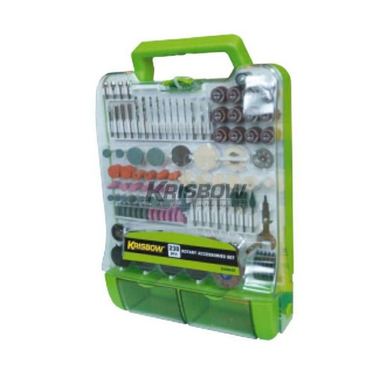 KRISBOW Tool Box /  Tool Set / AKSESORIS ROTARY TOOL SET 238PC