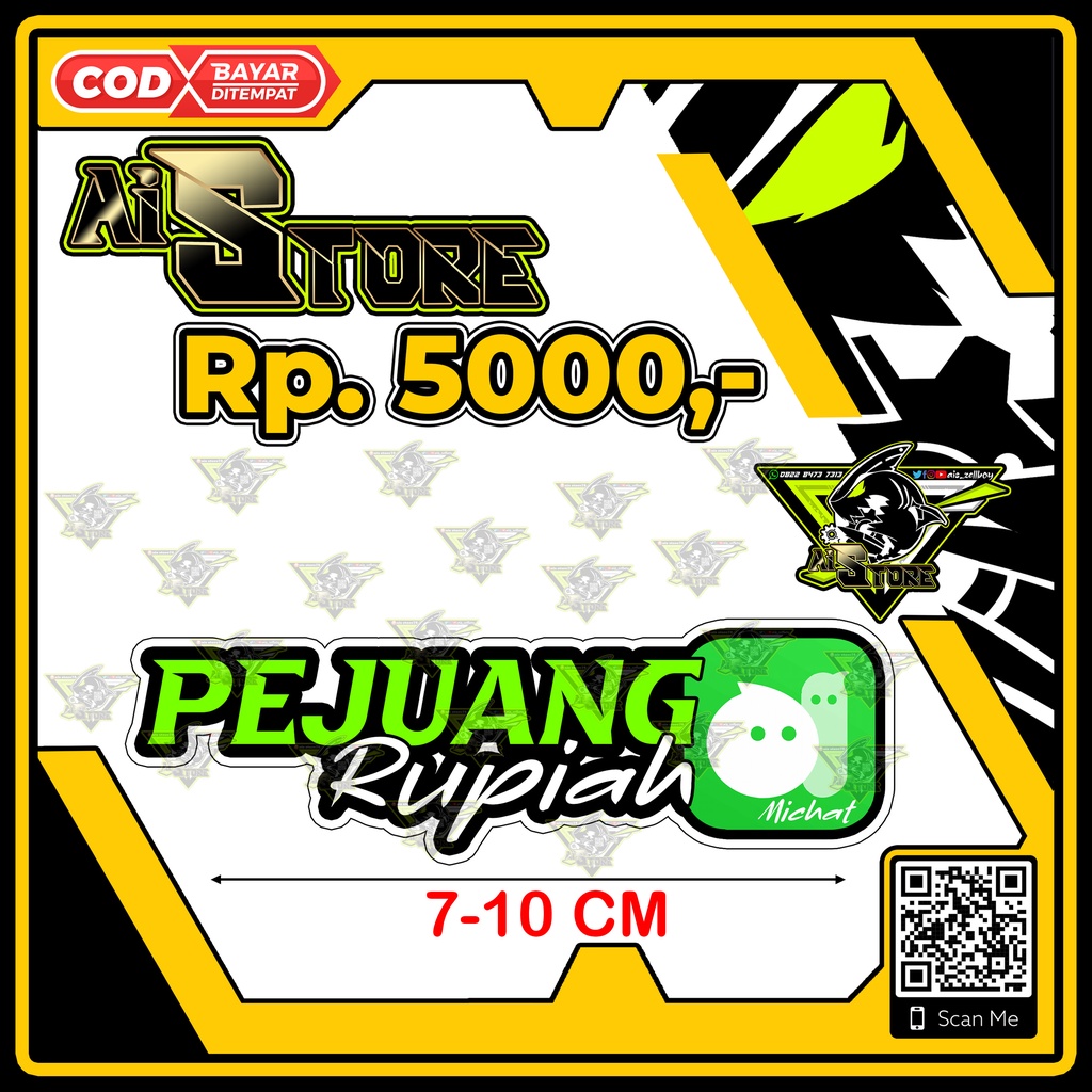 Stiker Pejuang Rupiah Michat