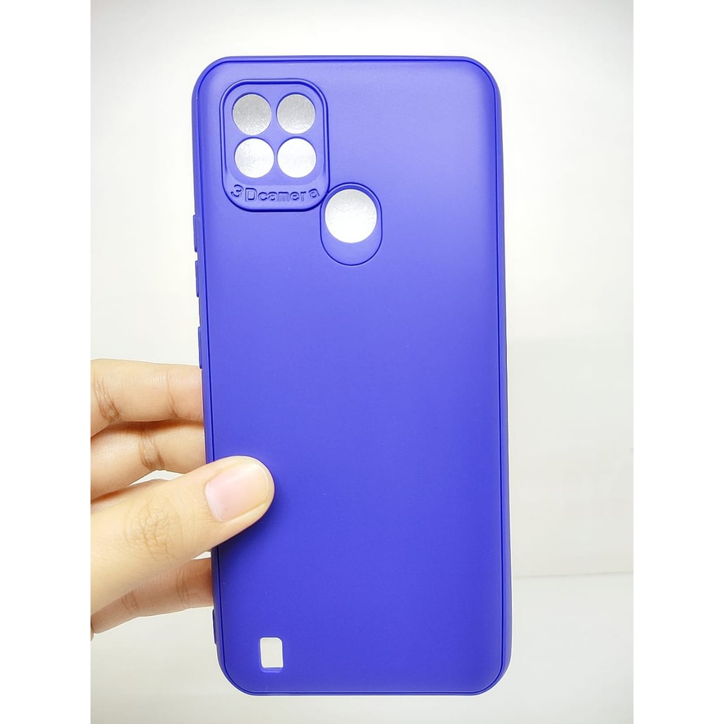 SoftCase Warna Warni Realme C21 6.5 Inch with 3D Camera Casing Candy Macaron Pelindung Camera