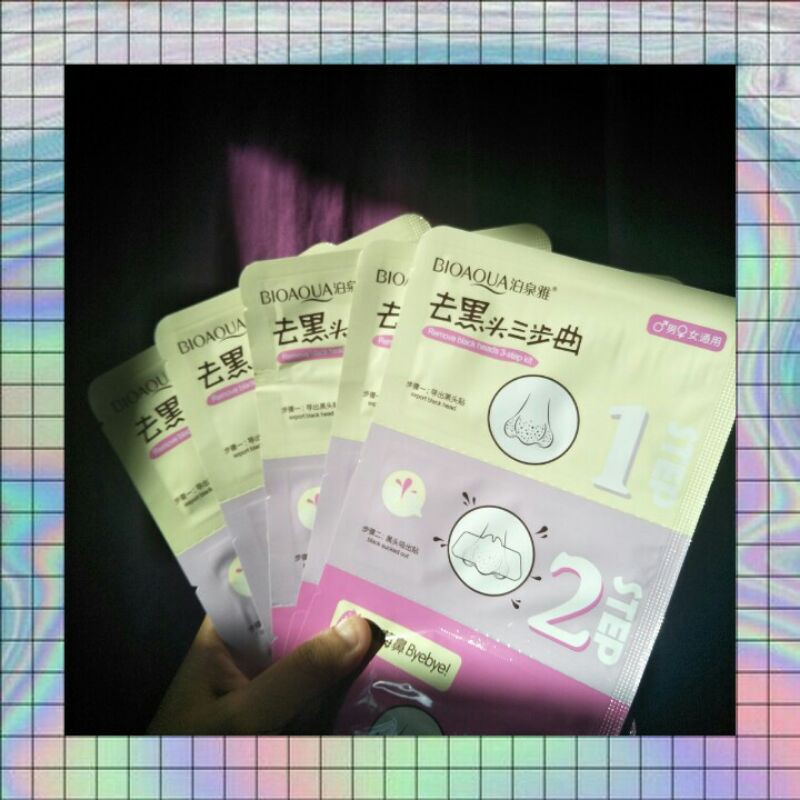 Bioaqua Remove Black Heads 3-step kit Masker Komedo