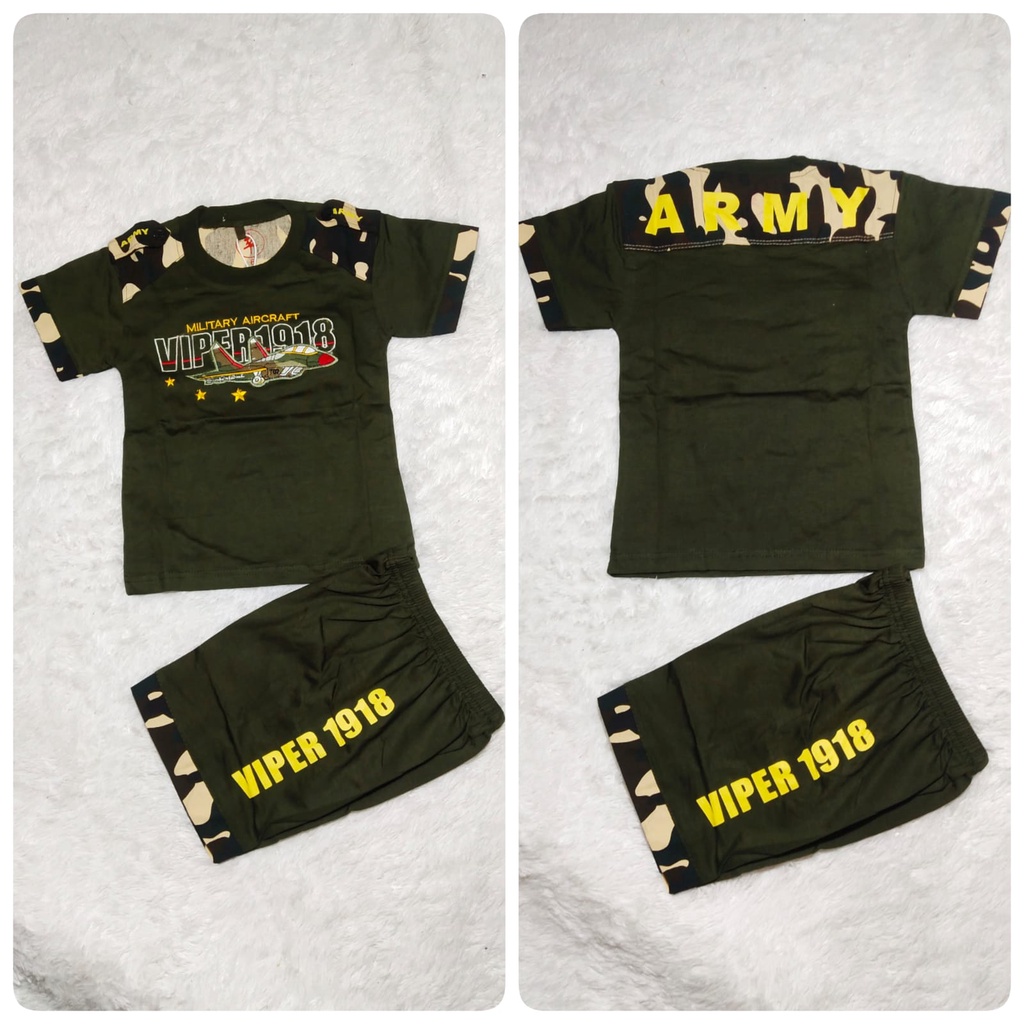 SETELAN BAJU ARMY ANAK LAKI LAKI GAMBAR BOLDIR BAHAN KATUN | SETELAN BAJU ARMY ANAK LAKI LAKI | BAJU