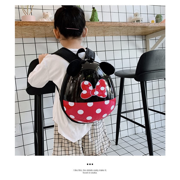 [Jualsemua18](RS01)Ransel Backpack Mickey yang lucu dan imut yang tampilan depan kokoh anti air