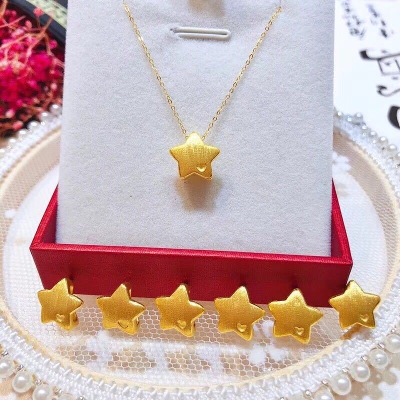 [Ready Stock]Fashion Gold Plated XINGX Pendant Cute Necklace