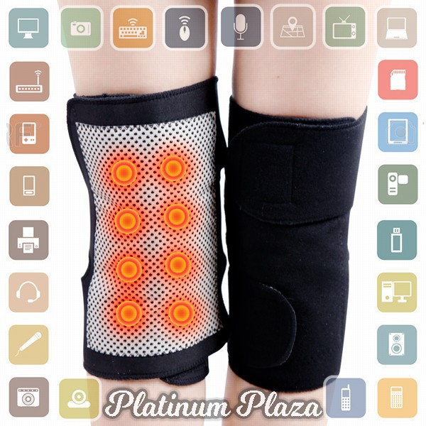 Pelindung Lutut Terapi Magnetik Knee Pad Size 86cm - A-7720 - Black`HW1YT1-