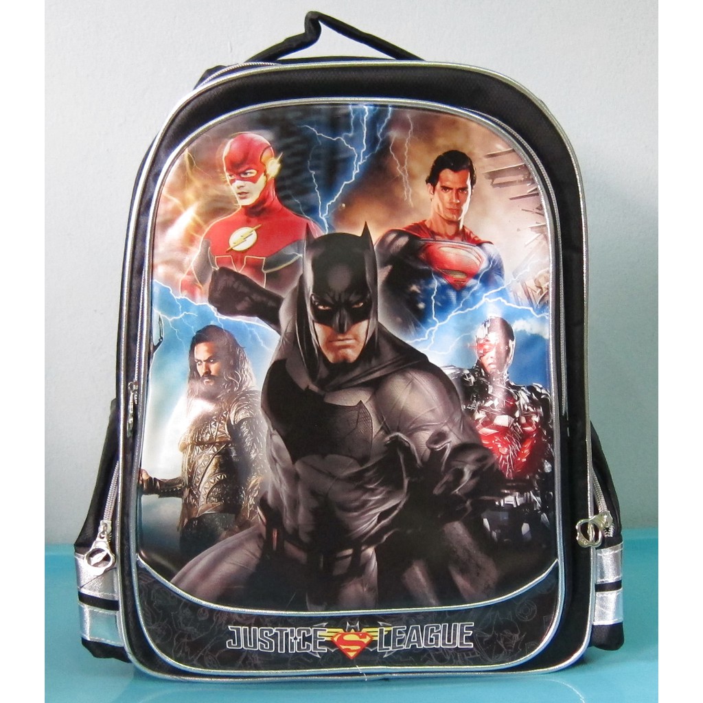 Tas Sekolah Anak Tas Ransel SD JUSTICE LEAGUE HITAM