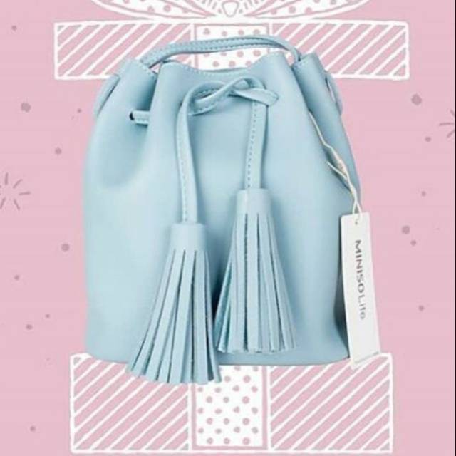 Bucket miniso / tas serut miniso / jastip miniso / jasa titip miniso / batam import / BUCKET