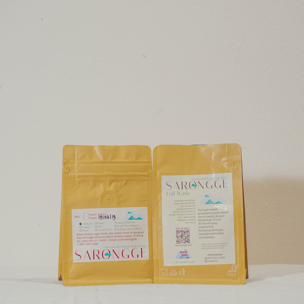 

Kopi Sarongge Full Wash (100g) [SPECIALTY ARABICA] Roasted Beans by Negri Kopi