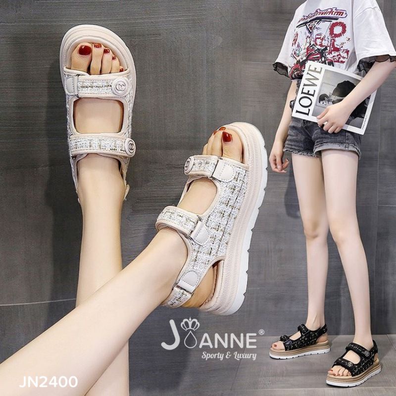 JOANNE Wedges Sandal Gunung #JN2400 ORIGINAL