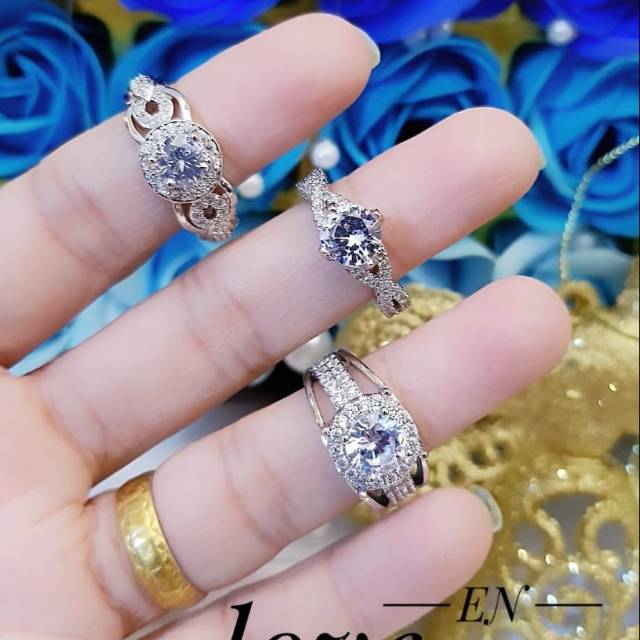 Xuping cincin lapis emas 18k 0447k