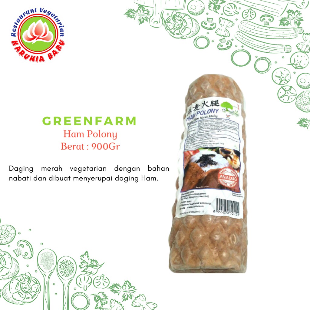 

GREENFARM Ham Polony Vegan 900 gr
