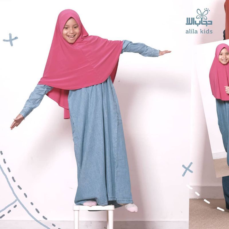 Gamis Denim Kids By hijab alila