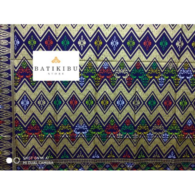 Kain Batik Pekalongan Bali Prada Motif 38 Ungu Unggul Jaya