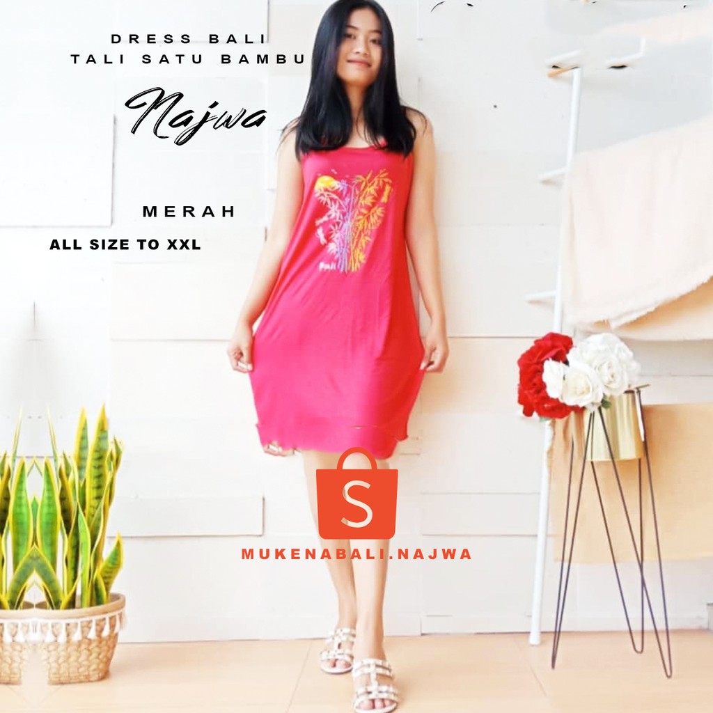 Jual Daster Tali Satu Sablon Bambu Bali | Shopee Indonesia