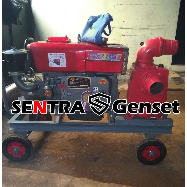 Pompa air diesel 6 inch Dongfeng Stater Electric Komplit