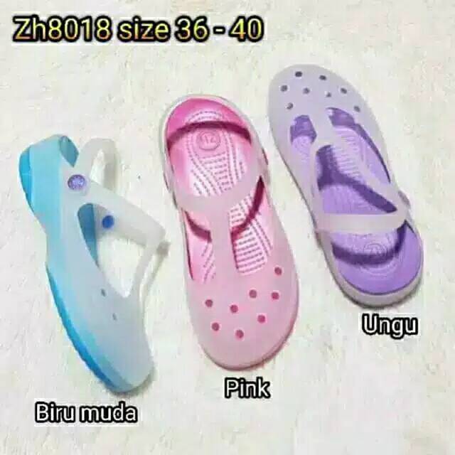 SANDAL MARYJANE/JELLY SANDAL WANITA MERK BARA-BARA Zh 8018