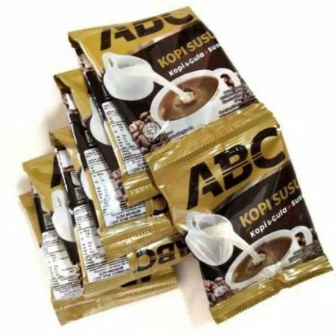 

ABC Kopi Susu RENCENGAN 10 pcs 30 gram - Kopi Gula Susu ABC 10 sachet