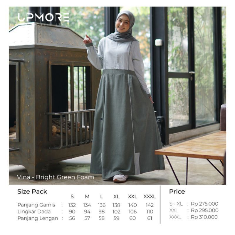 UPMORE GAMIS VINA BRIGHT GREEN DAN VINA BRIGHT GRAPE