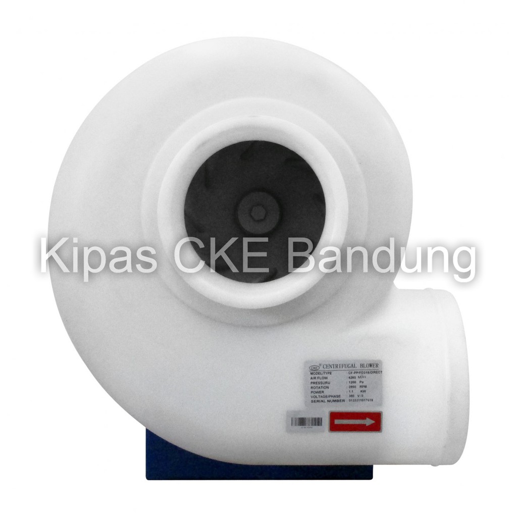 Centrifugal Fan CKE 12.6 Inch CF-PP/FD315-NO Blower Keong Sirkulasi Udara Pabrik Gudang Restoran