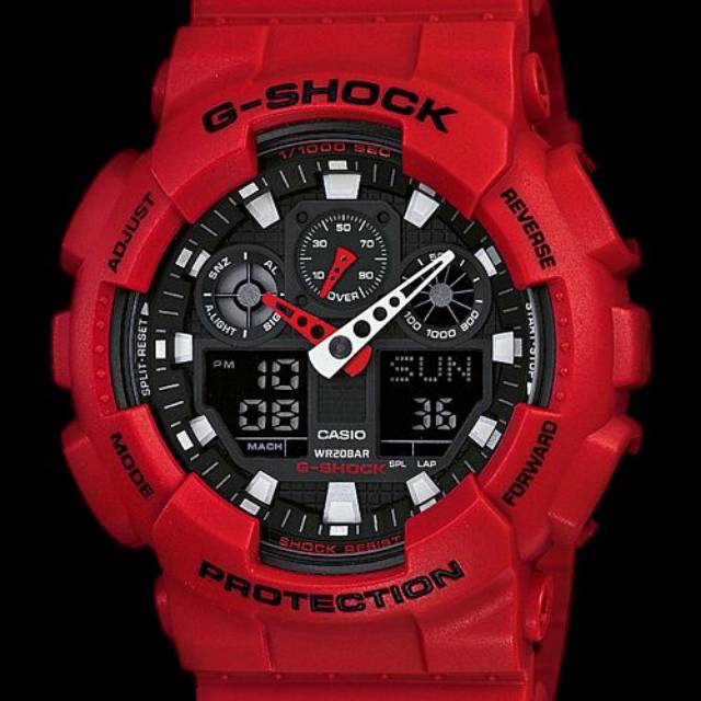 

1.450rb (d 4,6cm) Casio Gshock GA-100 original incl box n manual book n paper bag.jpg