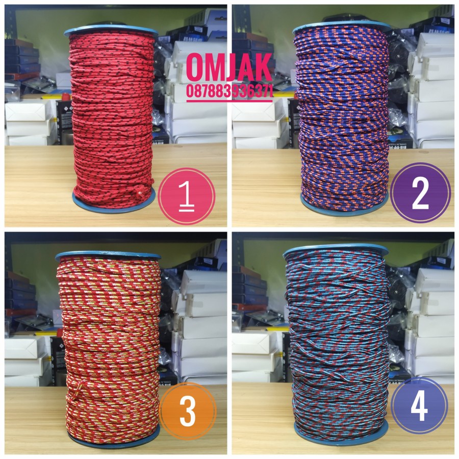 Tali Prusik 3mm / Tali Tenda tambang / Tali Gelang