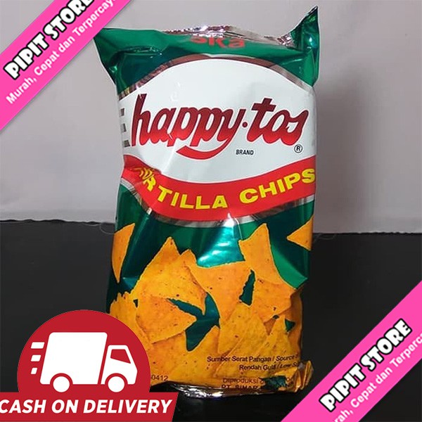 

Happy Tos Tortilla Chips Corn Hijau 160g