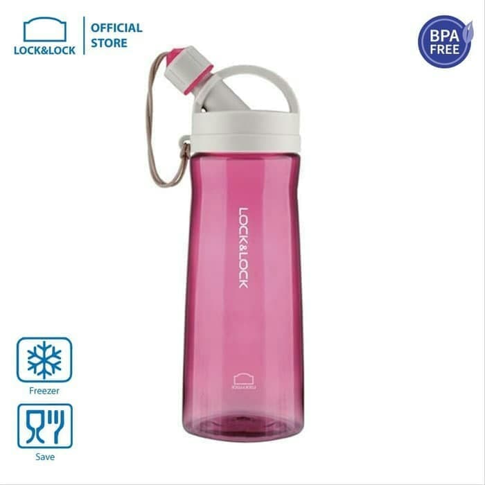 PALING LARIS - LOCK N LOCK BOTTLE WATER 1.3 L BOTOL MINUM - MERAH MUDA