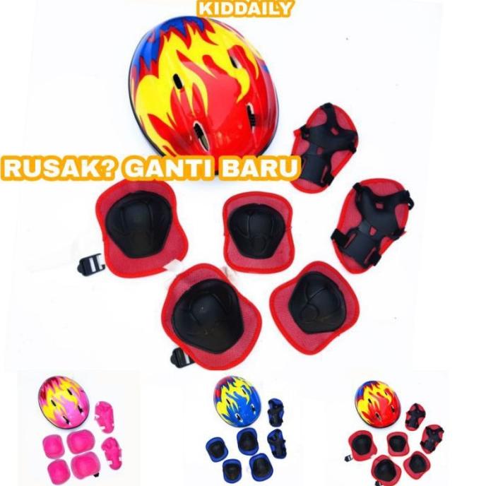 HELM SEPEDA ANAK FULLSET HELM+DEKER BALANCE BIKE HELM PUSH BIKE