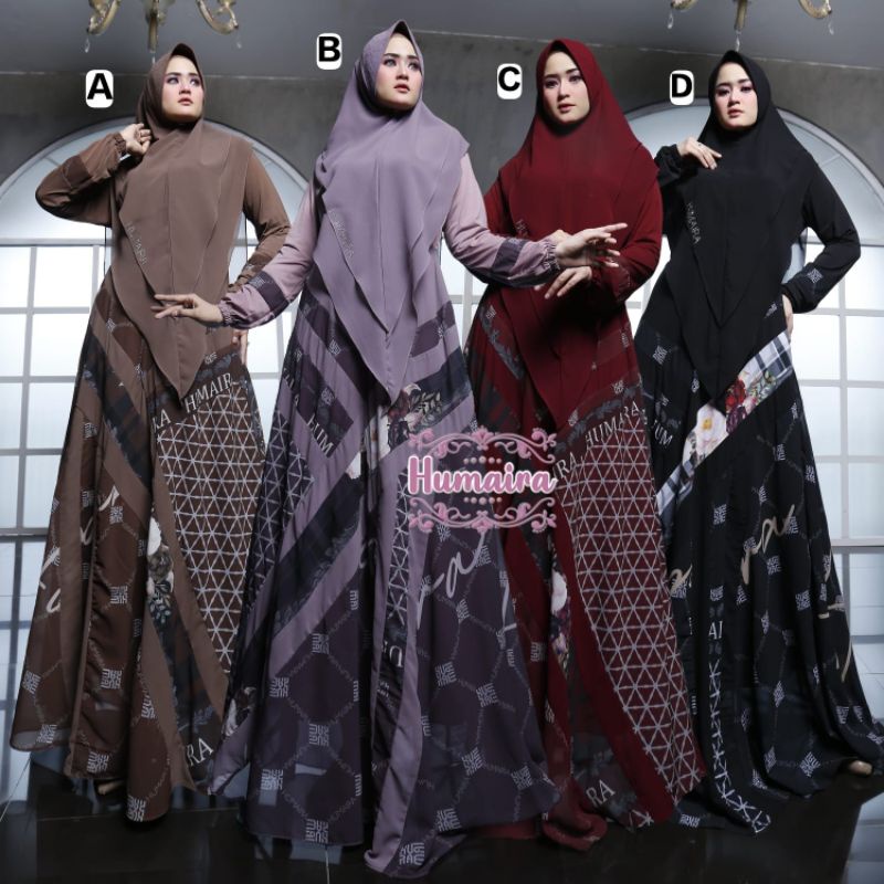 SET GAMIS SYARI COLIN BY HUMAIRA ORIGINAL TERBARU 2022